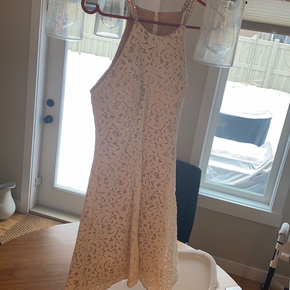 White lace dress